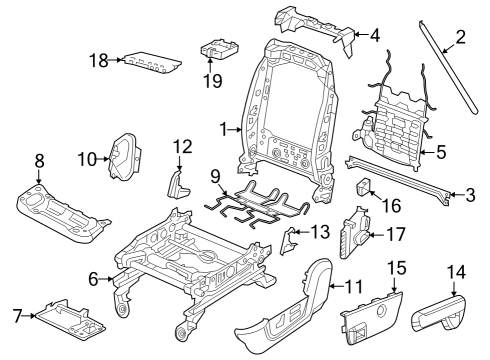 2021 Ram 3500 HEATED SEAT Diagram for 68530205AC