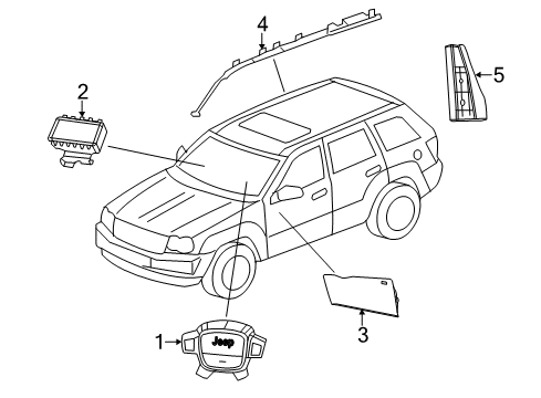 Air Bag-Steering Column Opening Diagram for 5SG30HL1AG