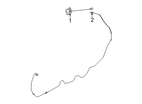 2022 Dodge Challenger RADIO ANTENNA Diagram for 68567038AA