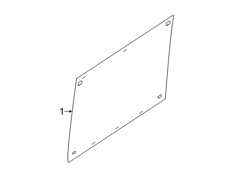 2022 Ram ProMaster 1500 Glass - Side Door Diagram