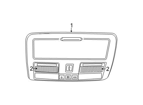 2023 Dodge Charger Overhead Console Diagram