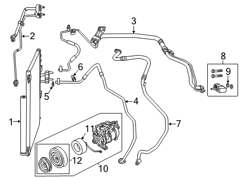 2023 Ram 2500 A/C Compressor Diagram 1