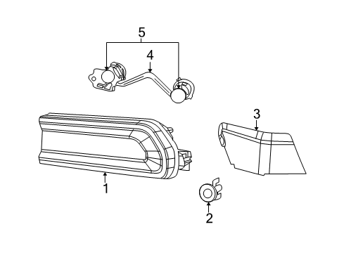 2016 Dodge Challenger Tail Diagram for 68510770AA