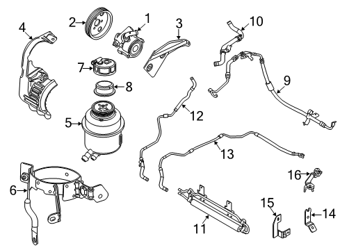 2020 Ram ProMaster City POWER STEERING PRESSURE Diagram for 68615457AA