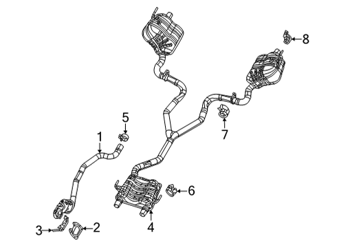 2024 Jeep Grand Cherokee L RESONATOR-EXHAUST Diagram for 68459141AF