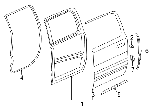 2022 Ram 1500 Door & Components Diagram 3