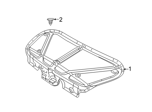 2023 Dodge Challenger Interior Trim - Trunk Diagram