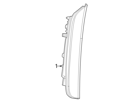 2023 Dodge Durango Lamp-Side Marker Diagram for 68476818AA