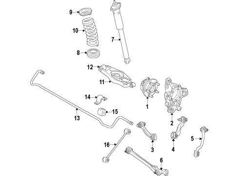 2015 Dodge Challenger Suspension Diagram for 68544272AA