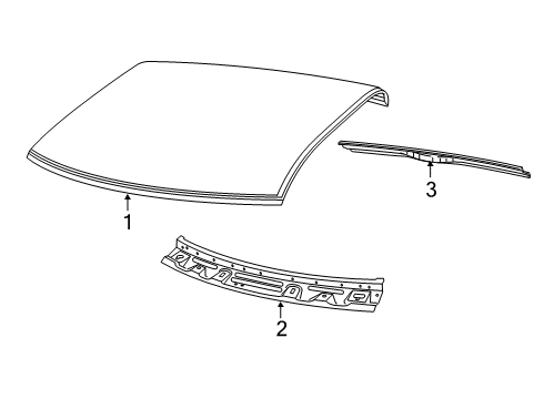 2021 Ram 2500 Roof & Components Diagram 5