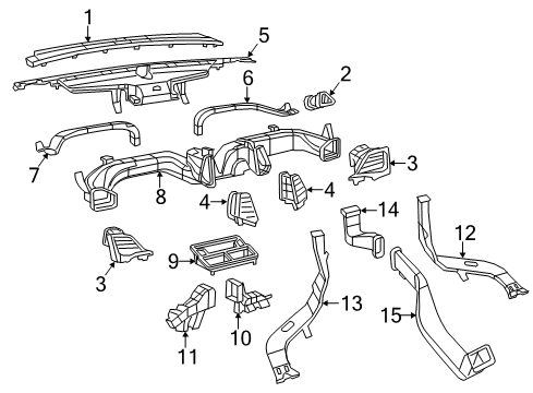 2023 Jeep Cherokee Ducts Diagram