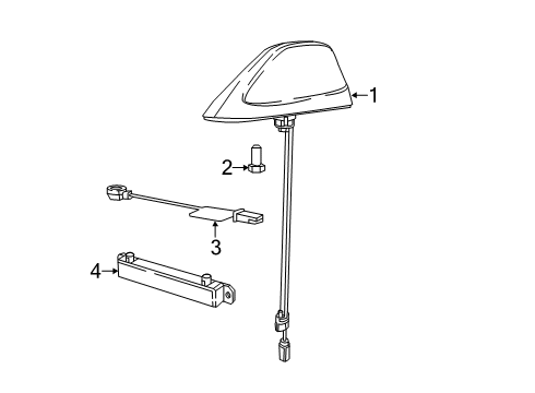 2022 Chrysler Pacifica Antenna & Radio Diagram