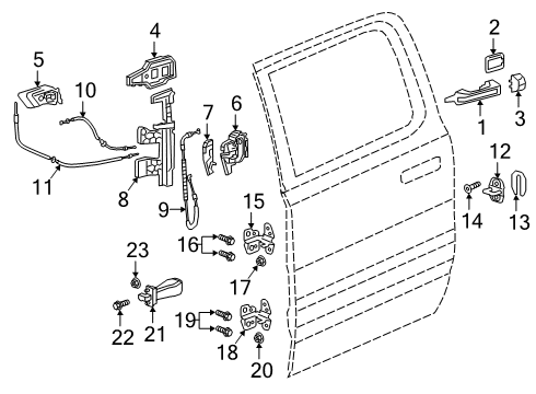 2022 Ram 1500 Front Door Diagram 4