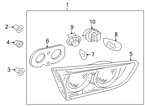 Gasket-Tail Lamp Diagram for 8330A392