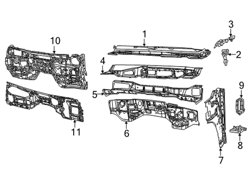 2023 Jeep Grand Wagoneer L Cowl Diagram