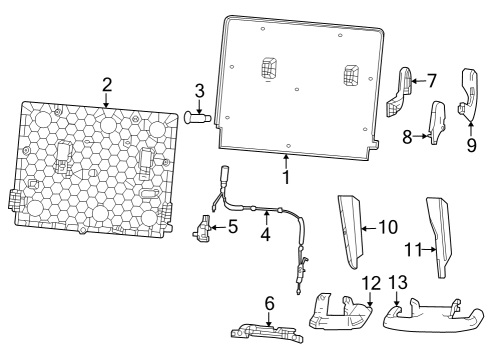 2022 Jeep Grand Wagoneer Third Row Seats Diagram 10