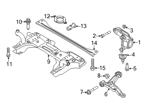 2017 Ram ProMaster City CROSSMEMB-FRONT SUSPENSION Diagram for 68612983AA