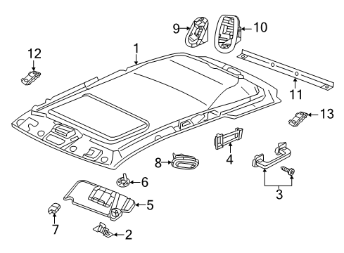 2014 Dodge Durango GRAB Diagram for 1RV73DX9AE