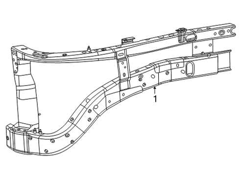 2023 Jeep Grand Wagoneer L Inner Components - Fender Diagram