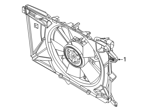 2022 Jeep Compass Cooling System, Radiator, Water Pump, Cooling Fan Diagram 1