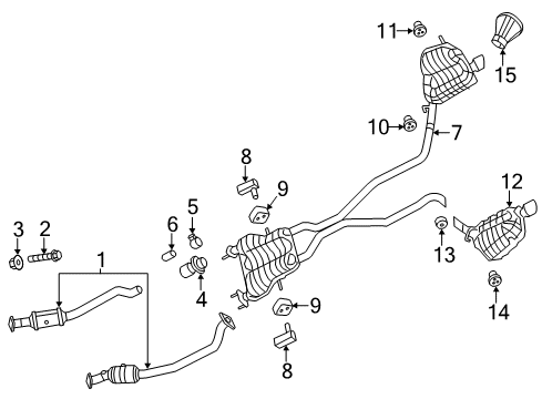 2022 Dodge Durango Exhaust Components Diagram 4