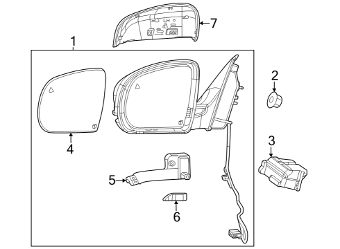 2023 Jeep Cherokee MIRROR Diagram for 6FN92DX8AA