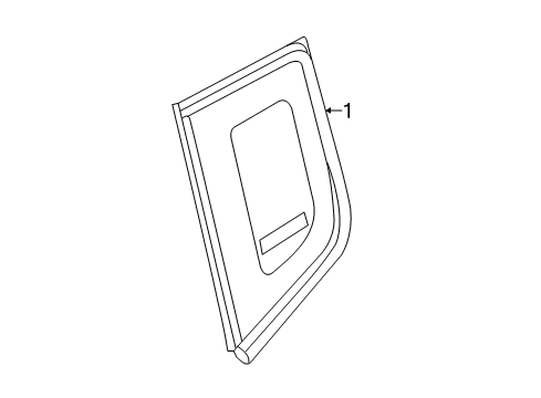 2023 Jeep Compass Glass & Hardware - Quarter Panel Diagram