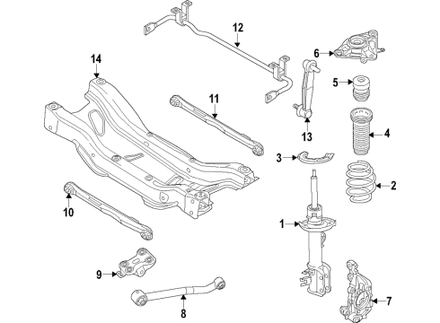 2020 Jeep Renegade Link-STABILIZER Bar Diagram for 68524918AA