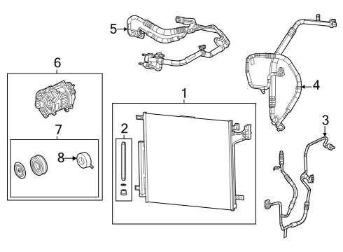 2022 Jeep Grand Cherokee A/C Compressor Diagram 3