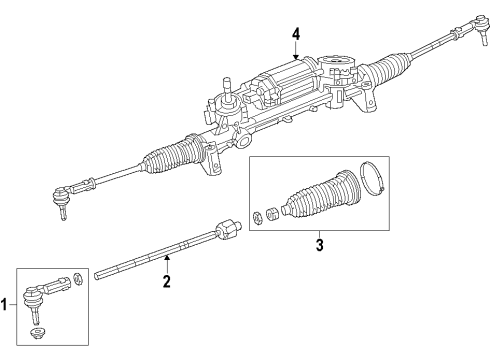 2022 Jeep Cherokee Steering Column & Wheel, Steering Gear & Linkage Diagram 2