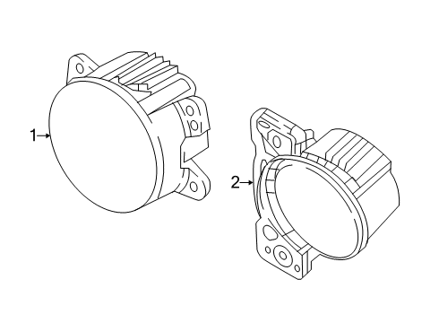 2022 Jeep Gladiator Fog Lamps Diagram