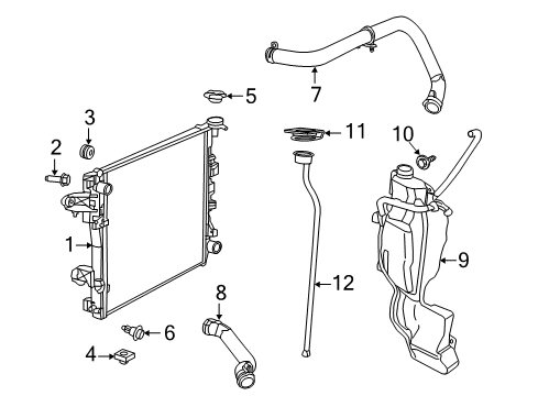 2023 Ram 1500 Classic Radiator & Components Diagram 2