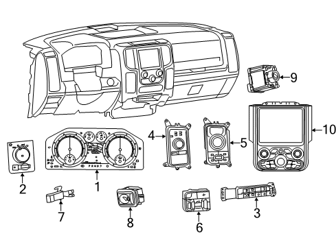 2021 Ram 1500 Classic T/Case-Bw 44-44 Diagram for 68360094AD