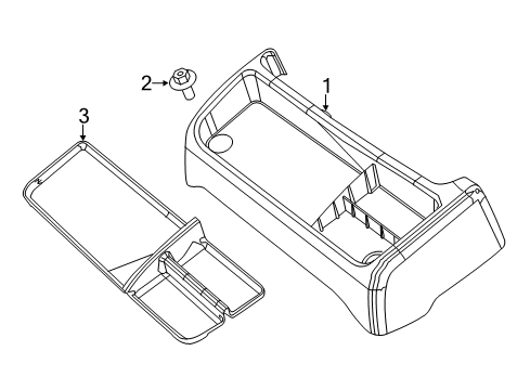 2021 Ram 1500 Classic Center Console Diagram 1