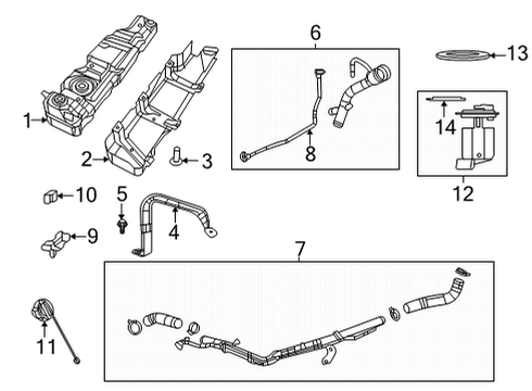 2021 Jeep Wrangler FUEL PUMP/LEVEL UNIT Diagram for 68536986AB