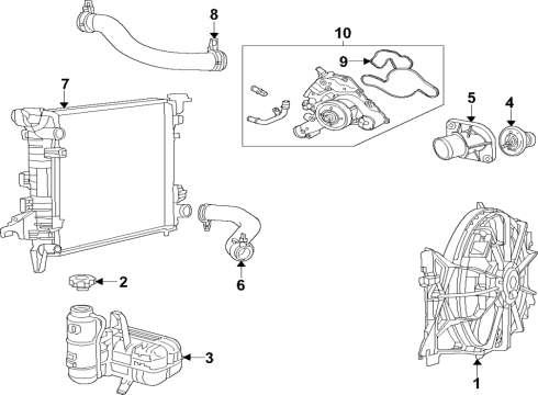 2022 Jeep Grand Wagoneer AUXILIARY LOW TEMPERATURE Diagram for 68448157AB