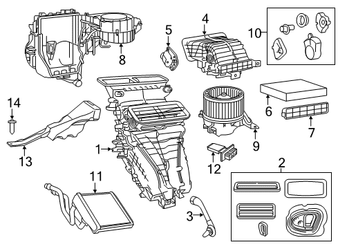 2022 Ram ProMaster City Valve-A/C Expansion Diagram for 68346060AA