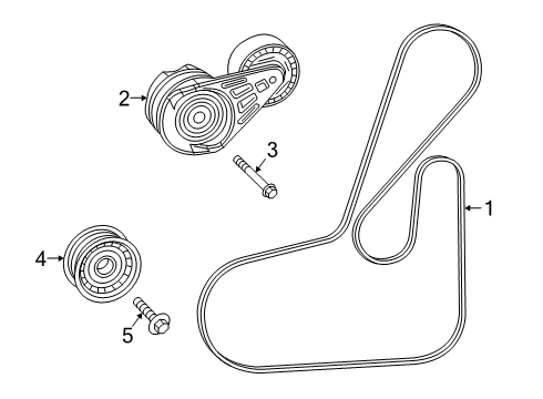 2022 Jeep Cherokee Belts & Pulleys Diagram 1