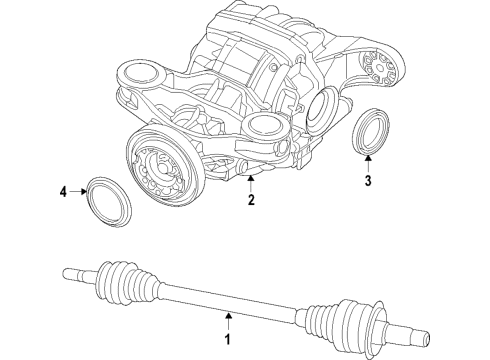 2020 Dodge Challenger AXLE HALF Diagram for 53010848AC