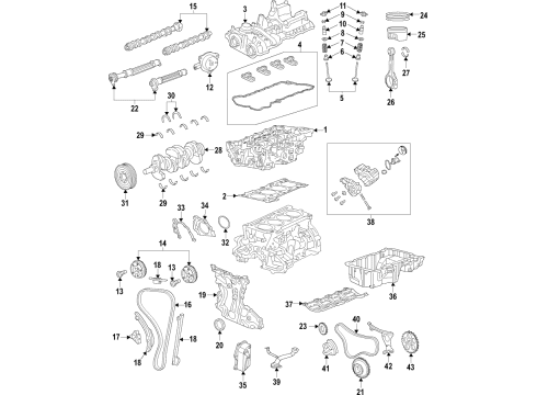 2020 Jeep Cherokee HEAD-CYLINDER Diagram for 68575940AA