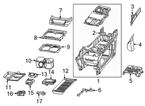 2021 Chrysler Voyager Center Console Diagram 7