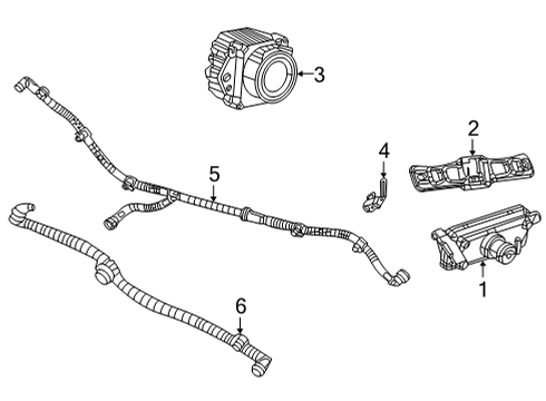 2023 Jeep Grand Wagoneer L Electrical Components - Grille Diagram