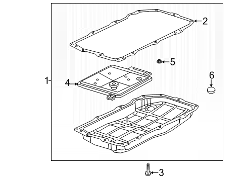 2021 Jeep Wrangler PAN-TRANSMISSION OIL Diagram for 68507897AA