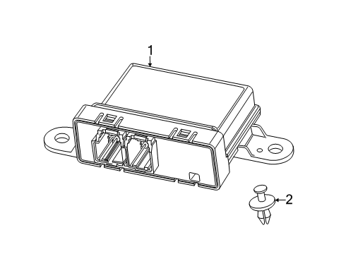 2021 Ram 3500 Parking Aid Diagram 1