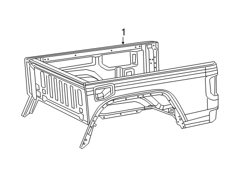 2022 Jeep Gladiator Box Assembly Diagram