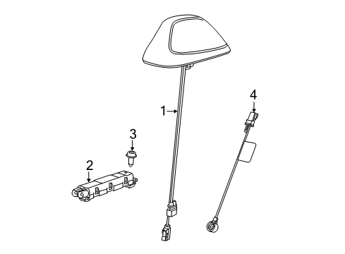 2022 Jeep Grand Cherokee WK Antenna & Radio Diagram