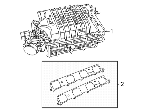 2022 Ram 1500 Supercharger & Components Diagram