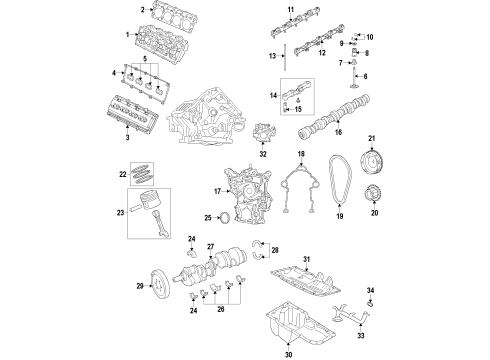 2015 Ram 2500 Piston Diagram for 68230024AC