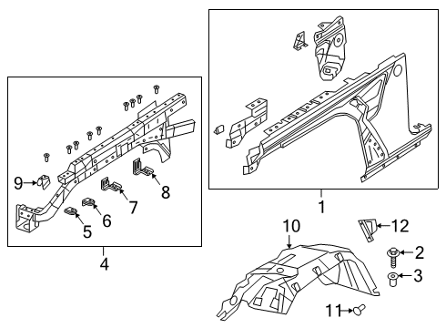 2020 Jeep Gladiator SHIELD-SPLASH Diagram for 68469509AC