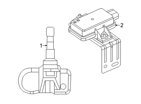 2023 Jeep Wrangler SENSOR-TIRE PRESSURE Diagram for 68510769AA